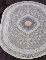 Ковер Armina 03874A blue/blue овал