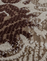 Ковер Quantum 3011B brown/brown овал